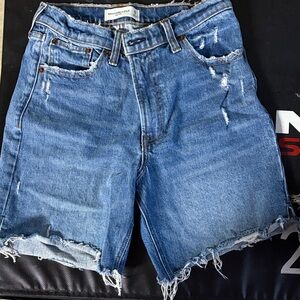Abercrombie & Fitch High Rise Denim Shorts